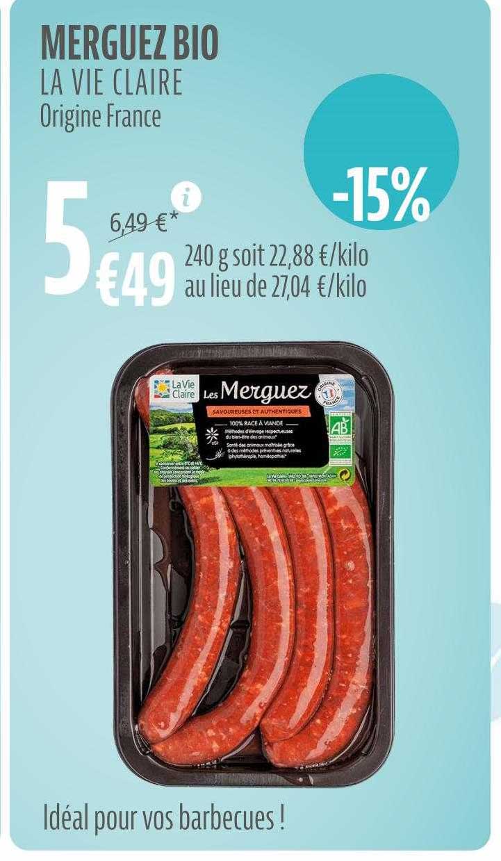 Merguez Bio La Vie Claire