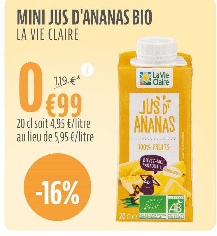 Mini Jus D'ananas Bio
