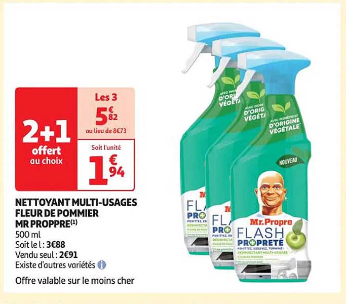 nettoyant multi-usages fleur de pommier mr proppre