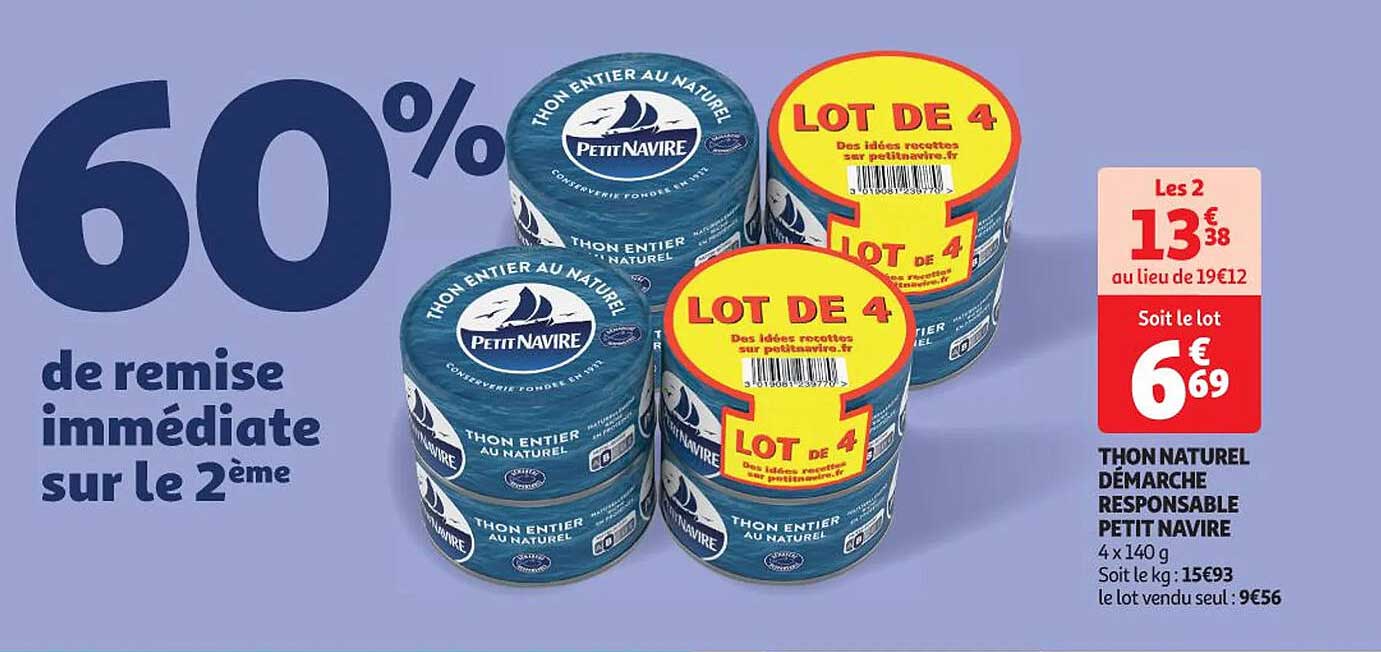 Thon Naturel Démarche Responsable Petit Navire