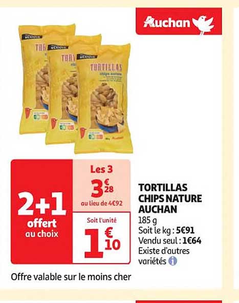 Tortillas Chips Nature Auchan