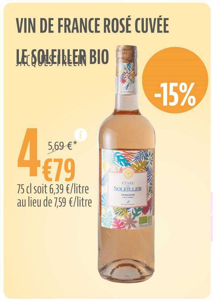 Vin De France Rosé Cuvée Le Soleiller Bio