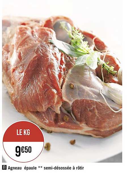 agneau épaule semi désossée à rôtir