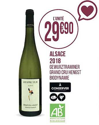 Alsace 2018 Gewurztraminer Grand Cru Hengst