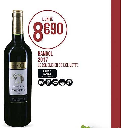 bandol 2017 le colombier de l olivette