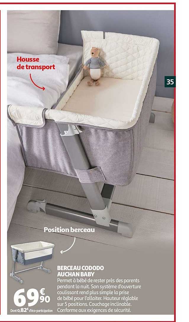 berceau cododo auchan baby