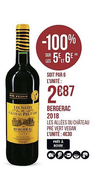 bergerac 2018 les allées du château pré vert -100% sur le 5e et 6e