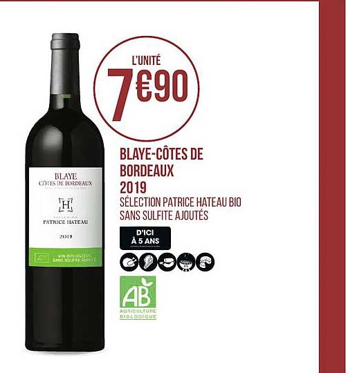 blaye côtes de bordeaux 2019 patrice hateau