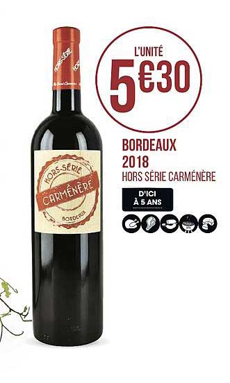 bordeaux 2018 hors série carménère