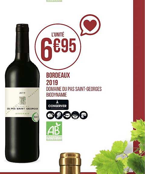 bordeaux 2019 domaine du pas saint georges