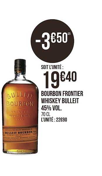 bourbon frontier whiskey bulleit