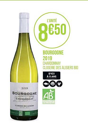 bourgogne 2019 chardonnay closerie des alisiers