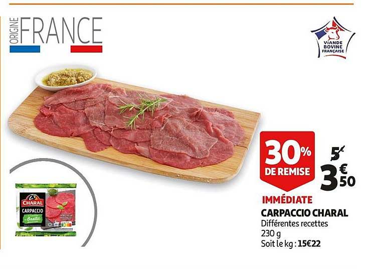 Carpaccio Charal 30% De Remise Immédiate