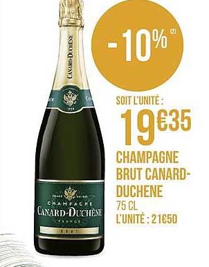 champagne brut canard duchene