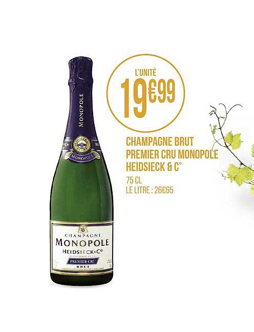 champagne brut monopole heidsieck & cie
