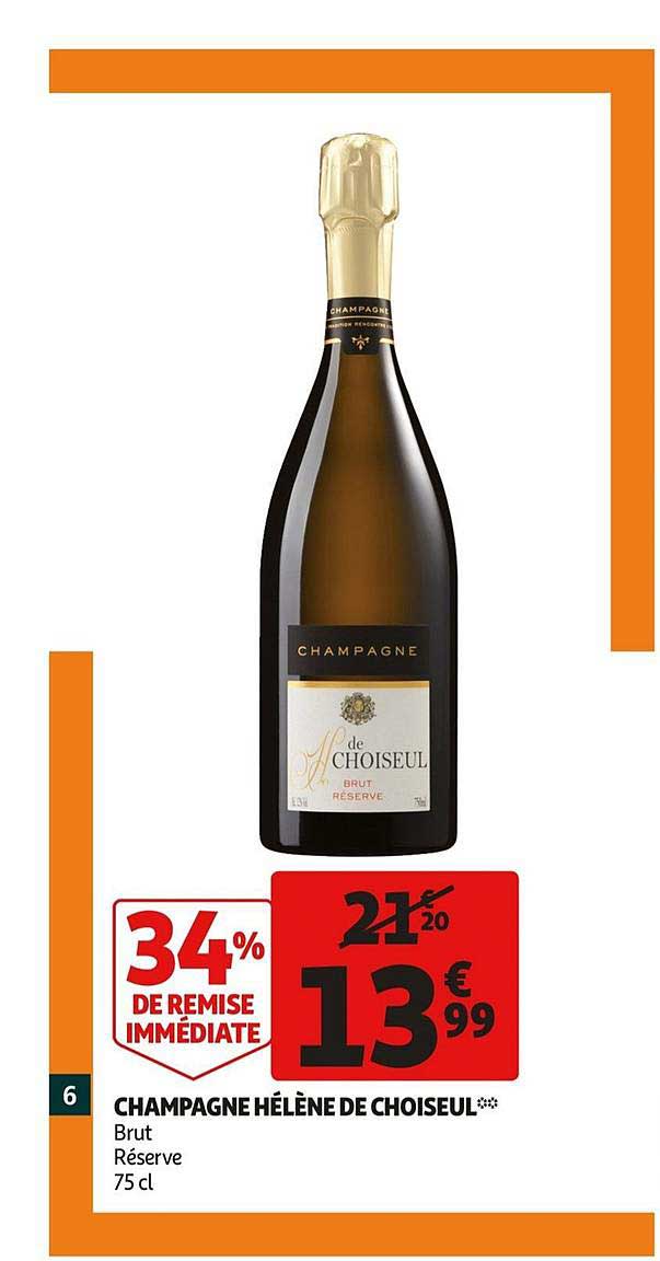 champagne hélène de choiseul 34% de remise immédiate