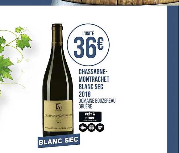 chassagne montrachet blanc sec 2018 domaine bouzereau gruère