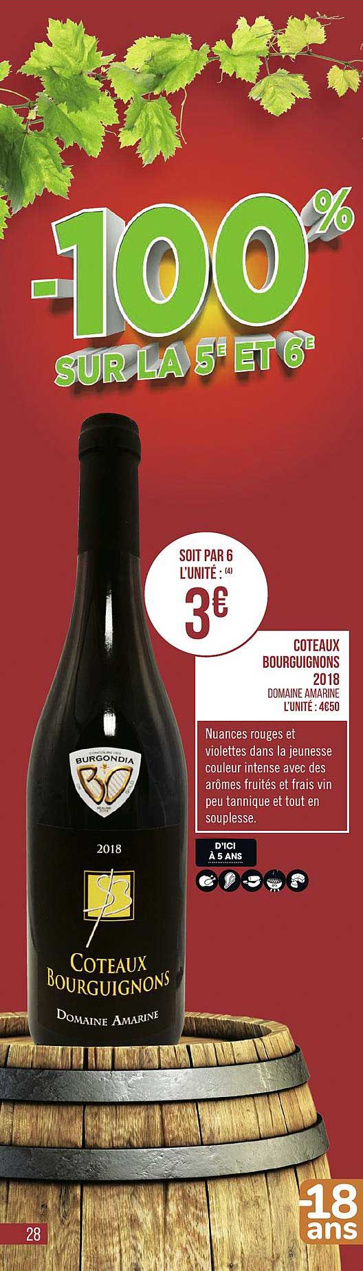 coteaux bourguignons 2018 domaine amarine