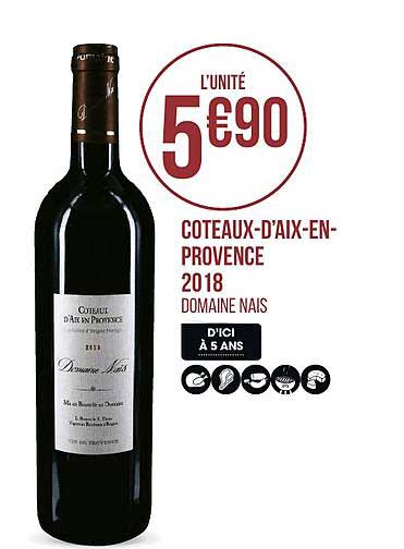 coteaux d aix en provence 2018 domaine nais