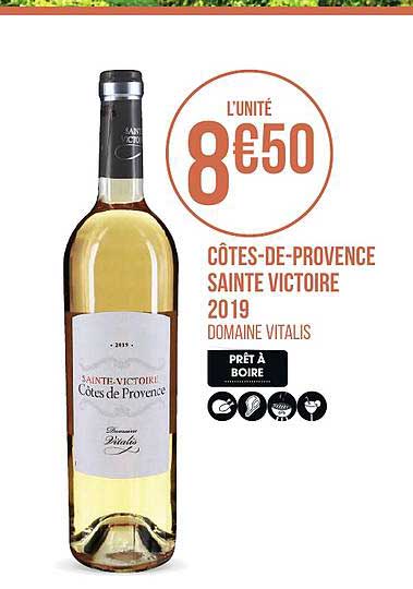 côtes de provence sainte victoire 2019 domaine vitalis