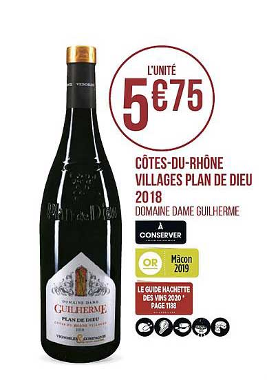 côtes du rhône villages plan de dieu 2018