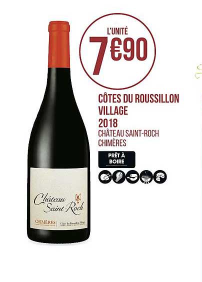 côtes du roussillon village 2018 saint roch