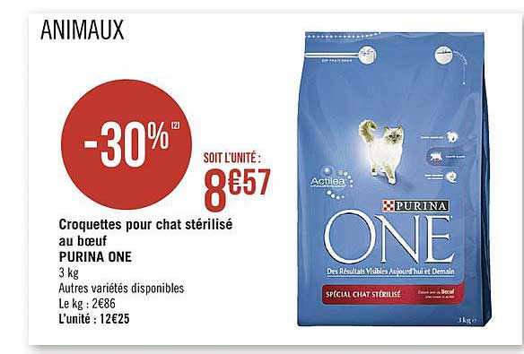 Croquettes Pour Chat Stérilisé Au Boeuf Purina One