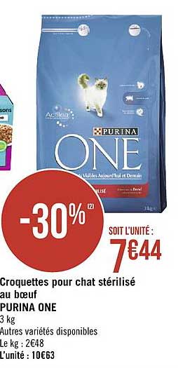 Croquettes Pour Chat Stérilisé Au Bœuf Purina One