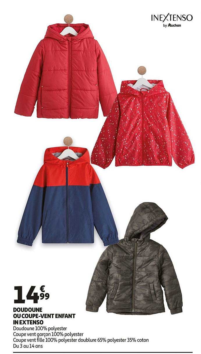 doudoune ou coupe vent enfant in extenso