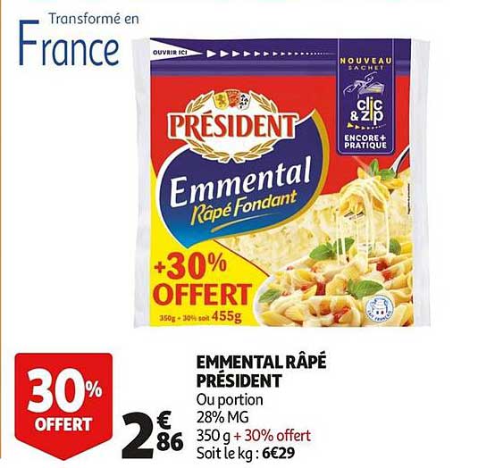 Emmental Râpé Président