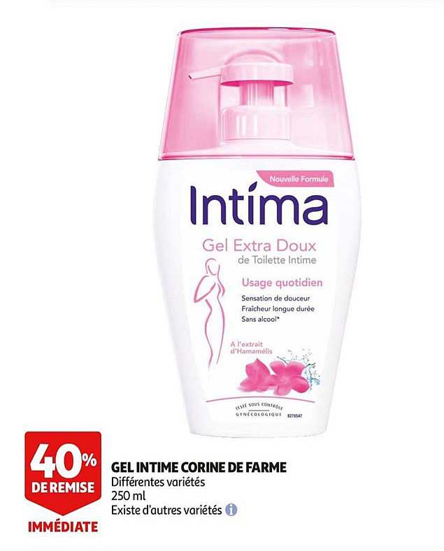 gel intime corine de farme 40% de remise immédiate