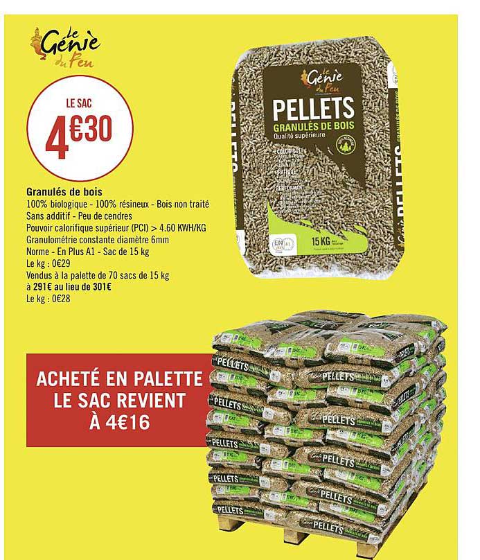 Granulés De Bois Le Génie Du Feu