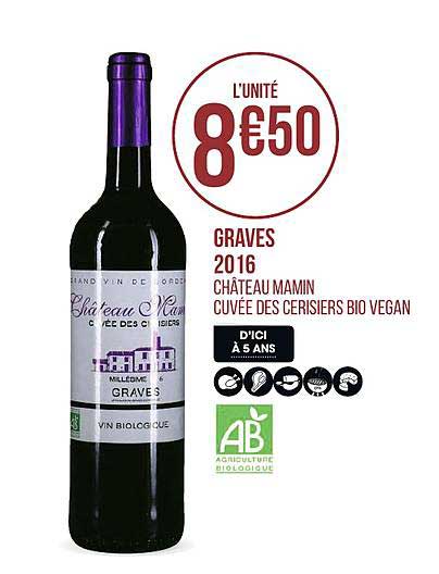 graves 2016 château mamin