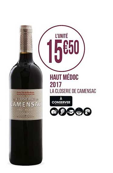 haut médoc 2017 la closerie de camensac