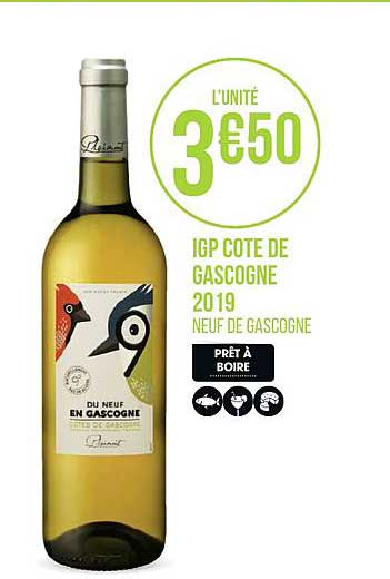 igp cote de gascogne 2019 neuf de gascogne
