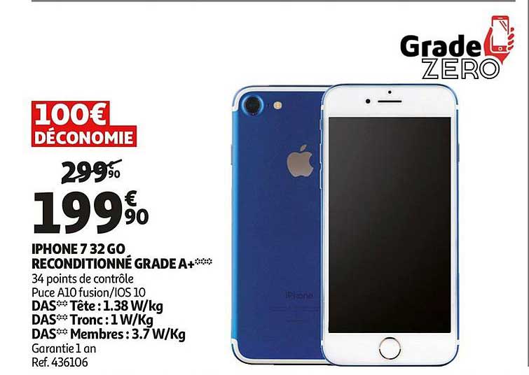 iphone 7 32 go reconditionné grade a+