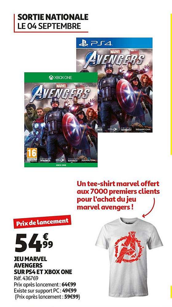 jeu marvel avengers sur ps4 et xbox one