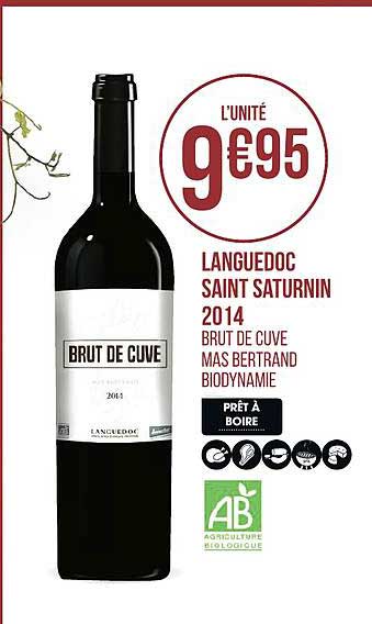 languedoc saint saturnin 2014 brut de cuve