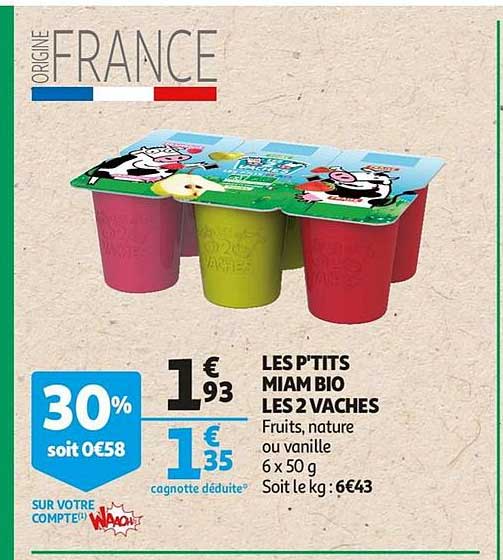 les p'tits miam bio les 2 vaches