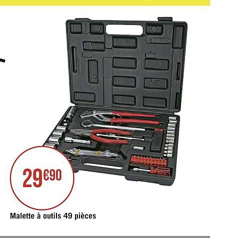 malette à outils 49 pièces