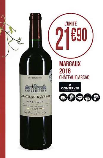 Margaux 2016 Château D Arsac