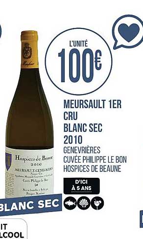 meursault 1er cru blanc sec 2010 hospices de beaune