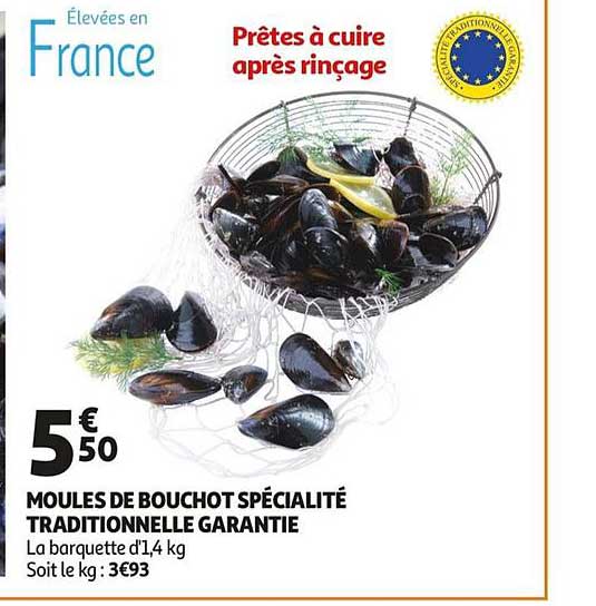 moules de bouchot spécialité traditionnelle garantie