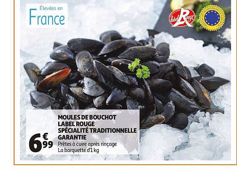 moules de bouchot label rouge spécialité traditionnelle garantie