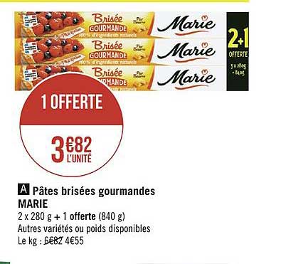 pâtes brisées gouramndes marie