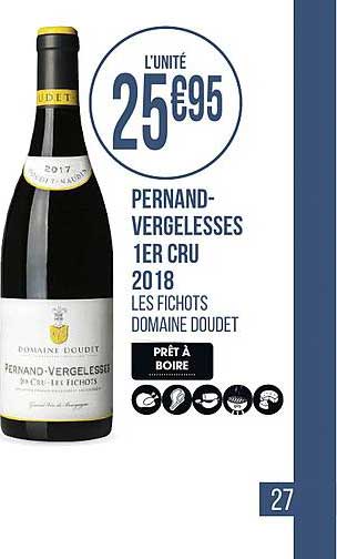 pernand vergelesses 1er cru 2018 domaine doudet
