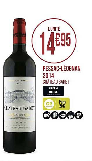 pessac léognan 2014 château baret
