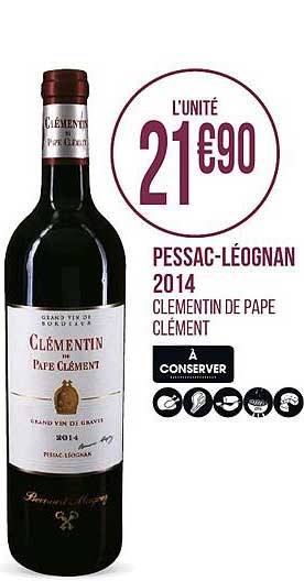 pessac léognan 2014 clémentin de pape clément