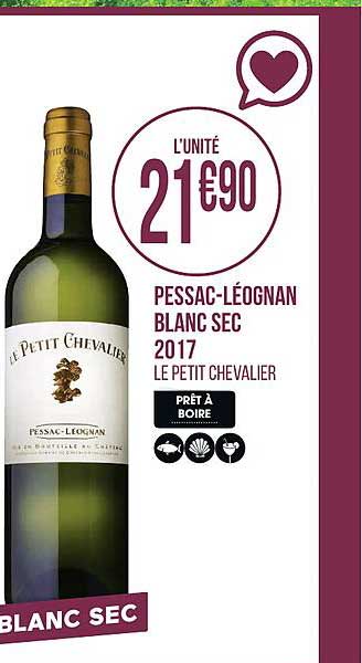 pessac léognan blanc sec 2017 le petit chevalier