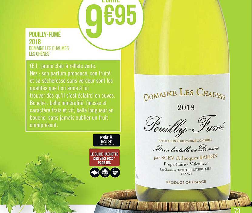pouilly fumé 2018 domaine les chaumes